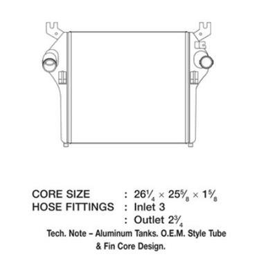 CSF Intercoolers 6000 Intercooler, Aluminum, Black, Dodge, Each thumbnail 1