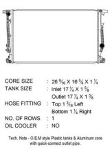 CSF Radiators 3760 Radiator, OE Replacement, Aluminum/Plastic, Natural, Jeep, Cherokee, Each thumbnail 3