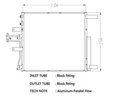 CSF Air Conditioning Condensers 10702 Condenser, Aluminum, Black, Dodge, Each