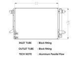 CSF Air Conditioning Condensers 10704 Condenser, Aluminum, Black, Ford, Each thumbnail 1
