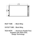 CSF Air Conditioning Condensers 10529 Condenser, Aluminum, Black, Ford, Each thumbnail 1