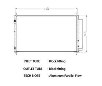 CSF Air Conditioning Condensers 10786 Condenser, Aluminum, Natural, Toyota, Each thumbnail 1