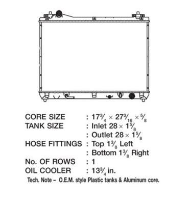 CSF Radiators 3443 Suzuki Grand Vitara thumbnail 1