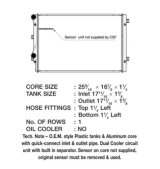 CSF Radiators 3626 Radiator, OE Replacement, Aluminum/Plastic, Natural, Volkswagen, Beetle, Each thumbnail 3