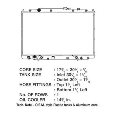 CSF Radiators for 2000-2004 ODYSSEY - 2604 Honda Odyssey thumbnail 1