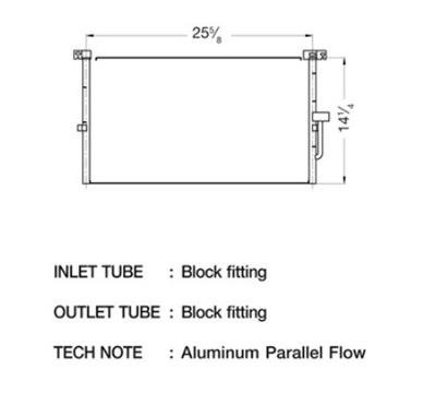 CSF Air Conditioning Condensers 10661 Condenser, Aluminum, Black, Jaguar, Each thumbnail 1