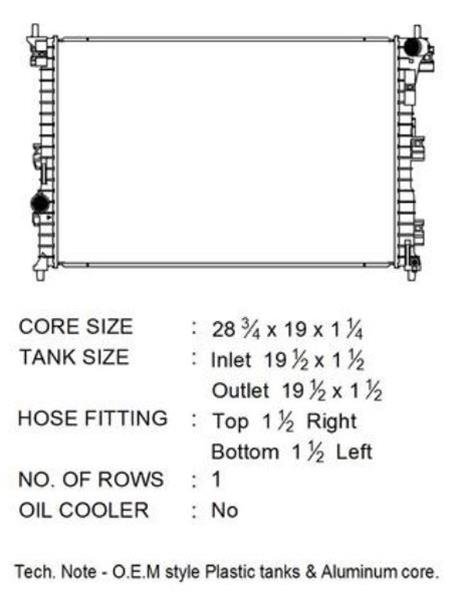 CSF Radiators for 2016-2018 EXPLORER - 3795 Radiator, OE Replacement, Aluminum/Plastic, Ford, Explorer, Each thumbnail 3