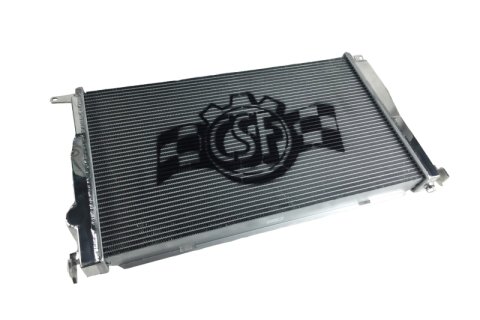CSF Racing Radiators 7046 Radiator, Racing, Aluminum, Polished, BMW, 1 Series M, 335I, Auto Transmission, Each thumbnail 7