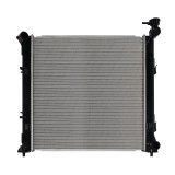CSF Radiators 3885 Radiator, Aluminum/Plastic, Natural, Crossflow, Upper Driver Side Inlet, Lower Passenger Side Outlet, Turbocharged, Jeep, Each thumbnail 1