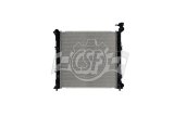 CSF Radiators 3885 Radiator, Aluminum/Plastic, Natural, Crossflow, Upper Driver Side Inlet, Lower Passenger Side Outlet, Turbocharged, Jeep, Each thumbnail 3