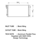CSF Air Conditioning Condensers 10681 Condenser, Aluminum, Natural, for use on Hyundai, Each thumbnail 1