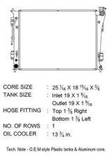 CSF Radiators 3758 Radiator, OE Replacement, Aluminum/Plastic, Natural, for use on Kia/Hyundai, Each thumbnail 3
