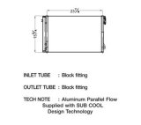 CSF Air Conditioning Condensers 10517 Condenser, Aluminum, Black, BMW, Each thumbnail 1