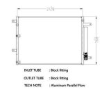 CSF Air Conditioning Condensers 10769 Condenser, Aluminum, Black, Jeep, Each thumbnail 1