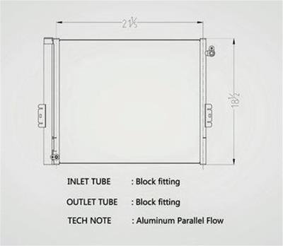 CSF Air Conditioning Condensers 10788 Condenser, Aluminum, Natural, Toyota, Each