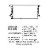 CSF Radiators 3671 Radiator, OE Replacement, Aluminum/Plastic, Natural, Ford, F-150, Expedition, Each thumbnail 1