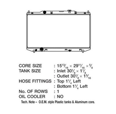 CSF Radiators 3674 Honda Accord (13-15)