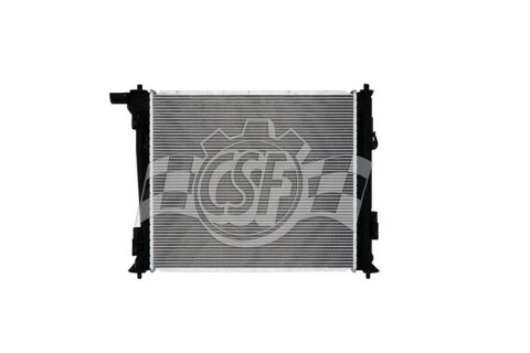CSF Radiators 3875 Radiator, Aluminum/Plastic, Natural, Crossflow, Upper Driver Side Inlet, Lower Driver Side Outlet, Turbocharged, for Kia, Each thumbnail 4