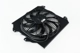 CSF Radiator Fans, Electric 2858FB Honda/Acura K-Swap Fan Shroud w/ Fan - Black Finish thumbnail 1