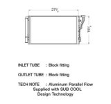 CSF Air Conditioning Condensers 10670 Condenser, Aluminum, Natural, for use on Hyundai, Each thumbnail 1