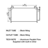 CSF Air Conditioning Condensers 10502 Condenser, Aluminum, Natural, Mazda, Each thumbnail 1