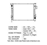 CSF Radiators for 2003-2008 RAM 3500, 2500, 2004-2008 1500 - 3572 Radiator, OE Replacement, Aluminum/Plastic, Natural, Dodge, Each thumbnail 1
