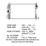 CSF Radiators 3578 Radiator, OE Replacement, Aluminum/Plastic, Natural, Buick, Regal, Each thumbnail 1