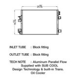 CSF Air Conditioning Condensers 10524 Condenser, Aluminum, Black, Chrysler, Each thumbnail 1