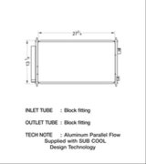 CSF Air Conditioning Condensers 10543 Condenser, Aluminum, Natural, for use on Honda®/Acura®, Each thumbnail 1