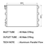 CSF Air Conditioning Condensers for 1995-1998 T400, 1995-2000 T600A - 10561 Condenser, Aluminum, Black, Kenworth, Each thumbnail 1