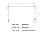 CSF Air Conditioning Condensers 10790 Condenser, Aluminum, Natural, for use on Honda®, Each thumbnail 1
