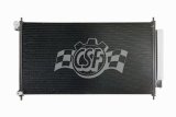 CSF Air Conditioning Condensers 10790 Condenser, Aluminum, Natural, for use on Honda®, Each thumbnail 2