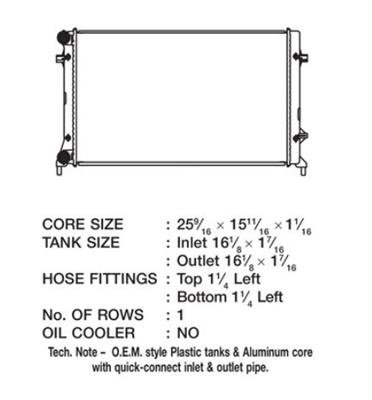 CSF Radiators for 2006-2010 JETTA, 2006-2009 RABBIT - 3453 Radiator, OE Replacement, Aluminum/Plastic, Natural, Volkswagen, Jetta, Golf, Each