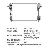 CSF Radiators 3456 Radiator, OE Replacement, Aluminum/Plastic, Natural, Ford, Mercury, Each thumbnail 1