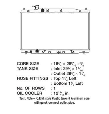 CSF Radiators 3481 Honda Cr-V