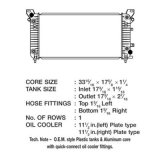 CSF Radiators 3730 Radiator, OE Replacement, Aluminum/Plastic, Natural, Chevy, GMC, Each thumbnail 1