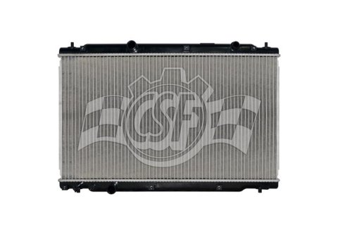CSF Radiators 3952 Radiator, Aluminum/Plastic, Natural, Downflow, Upper Driver Side Inlet, Lower Driver Side Outlet, for use on Honda®, Each thumbnail 1