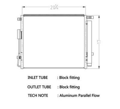 CSF Air Conditioning Condensers 10717 Condenser, Aluminum, Black, for use on Hyundai, Each