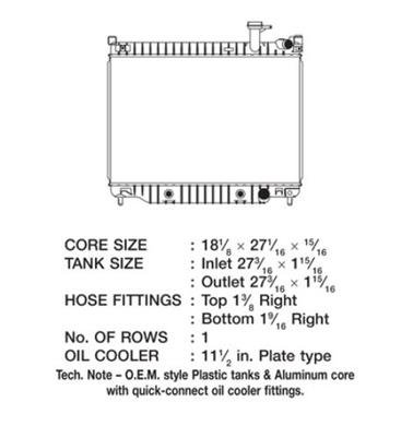 CSF Radiators 3108 Buick Rainier thumbnail 1