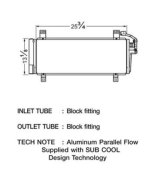 CSF Air Conditioning Condensers 10505 Condenser, Aluminum, Natural, Mazda, Each thumbnail 1