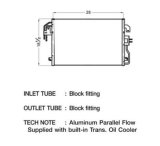 CSF Air Conditioning Condensers 10527 Condenser, Aluminum, Black, Ford, Each thumbnail 1