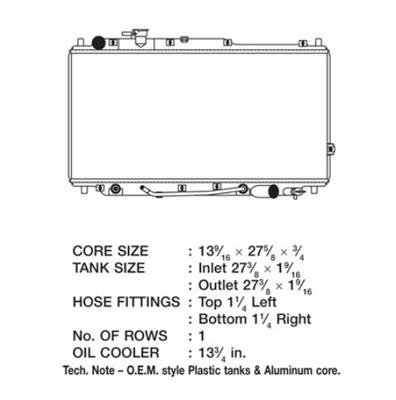 CSF Radiators for 2000-2004 SPECTRA - 2927 Kia Spectra thumbnail 1