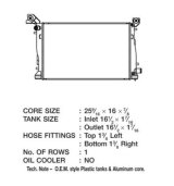 CSF Radiators for 2013-2014 2500, 3500 - 3664 Radiator, OE Replacement, Aluminum/Plastic, Natural, Ram, Cummins, Auxiliary, Each thumbnail 1