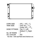 CSF Radiators 3702 Radiator, OE Replacement, Aluminum/Plastic, Natural, Toyota, Prius C, Each thumbnail 1