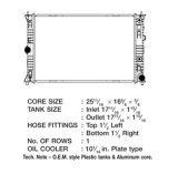CSF Radiators 3534 Radiator, OE Replacement, Aluminum/Plastic, Natural, Ford, Lincoln, Fusion, MKZ, Each thumbnail 1