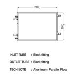 CSF Air Conditioning Condensers 10654 Condenser, Aluminum, Natural, Ford, Each thumbnail 1