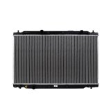 CSF Radiators 3853 Radiator, Aluminum/Plastic, Natural, Downflow, Upper Driver Side Inlet, Lower Driver Side Outlet, for use on Honda®, Each thumbnail 2