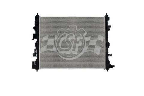 CSF Radiators 3866 Radiator, Aluminum/Plastic, Natural, Crossflow, Upper Driver Side Inlet, Lower Passenger Side Outlet, Turbocharged, Chevy, GMC, Each thumbnail 3