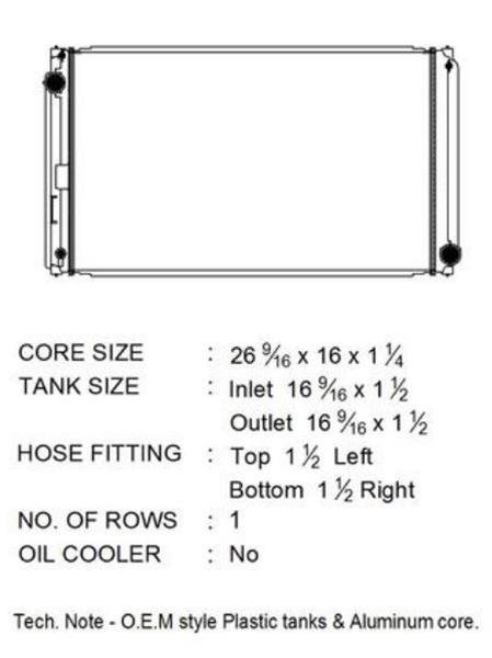 CSF Radiators 3785 Radiator, OE Replacement, Aluminum/Plastic, Toyota, Lexus, Each thumbnail 3