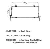 CSF Air Conditioning Condensers for 2006-2012 ECLIPSE - 10544 Condenser, Aluminum, Natural, Mitsubishi, Each thumbnail 1